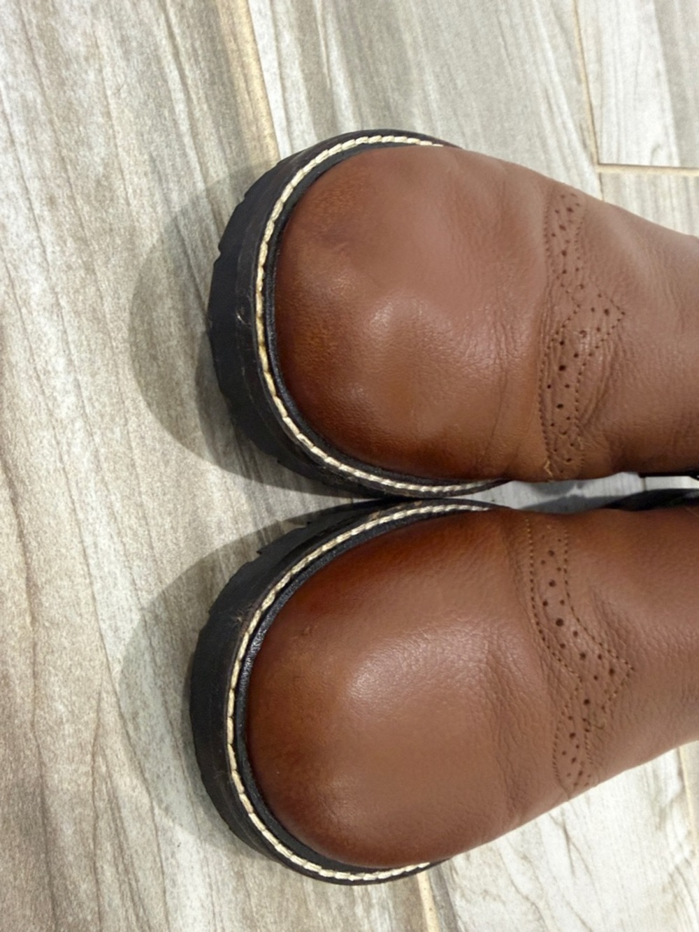 Mini Boden Brown leather ankle boots - Picture 7 of 7